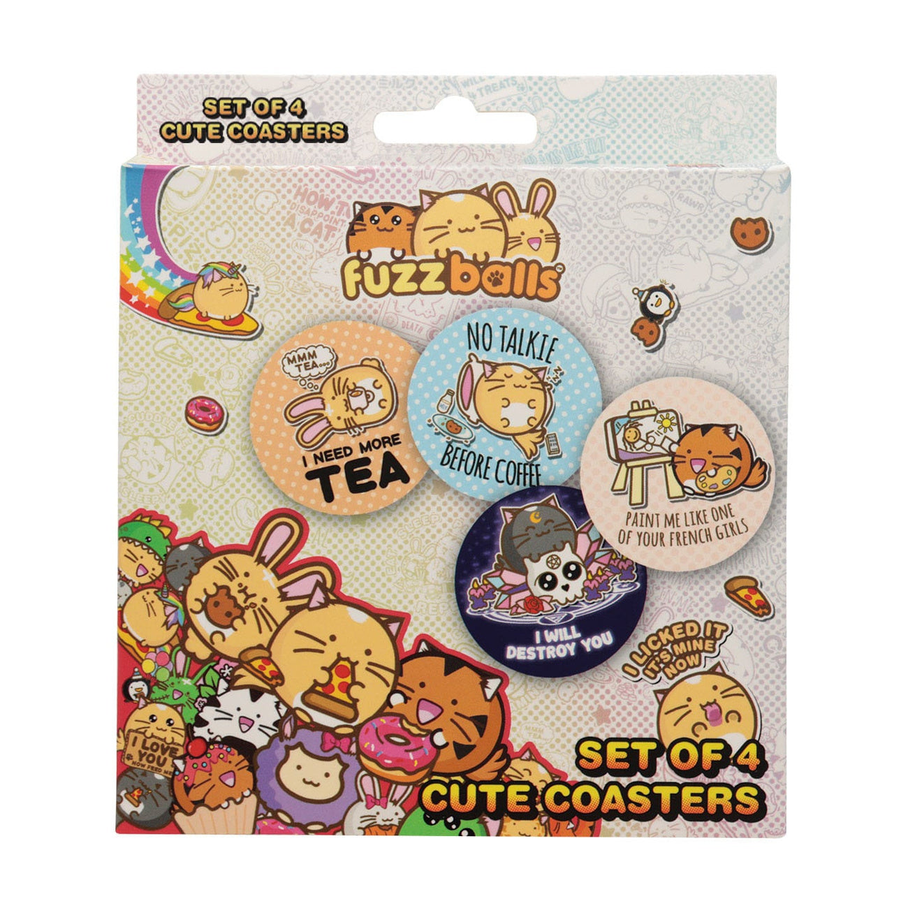 Zdjęcie produktu Podkładki Fuzzballs – Zestaw 4 sztuki