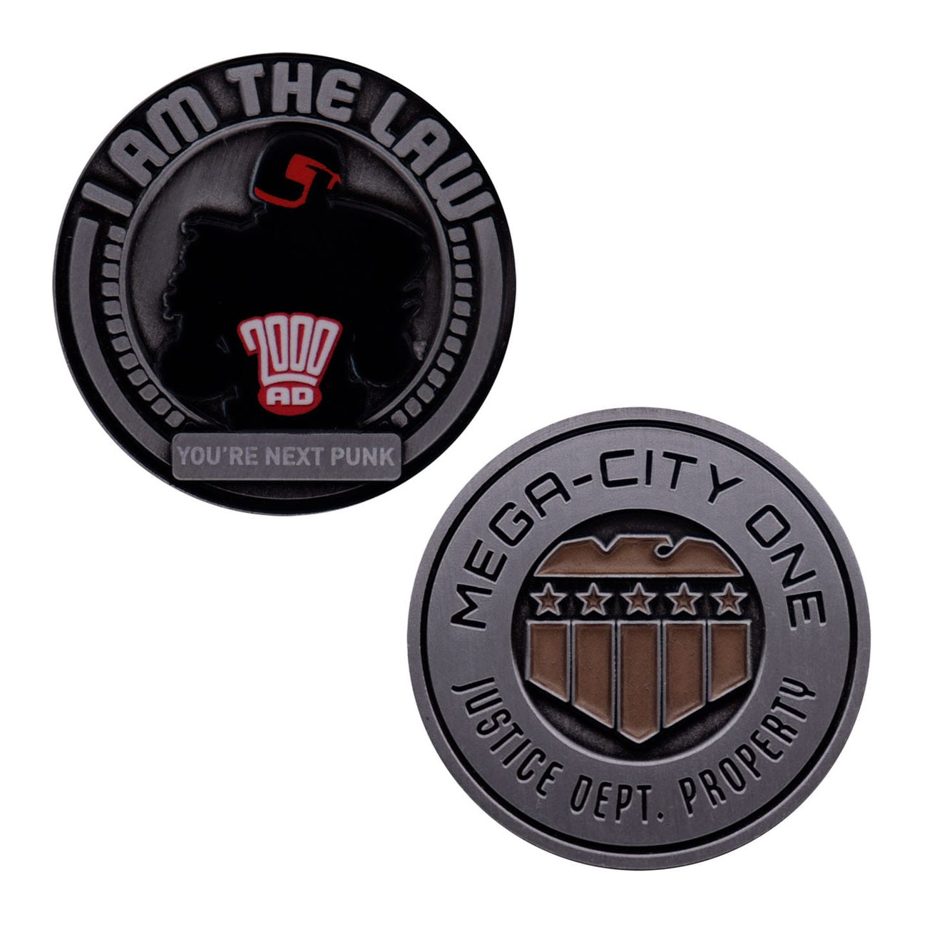 Zdjęcie produktu 2000 AD Moneta kolekcjonerska Judge Dredd Mega-City One Edycja limitowana
