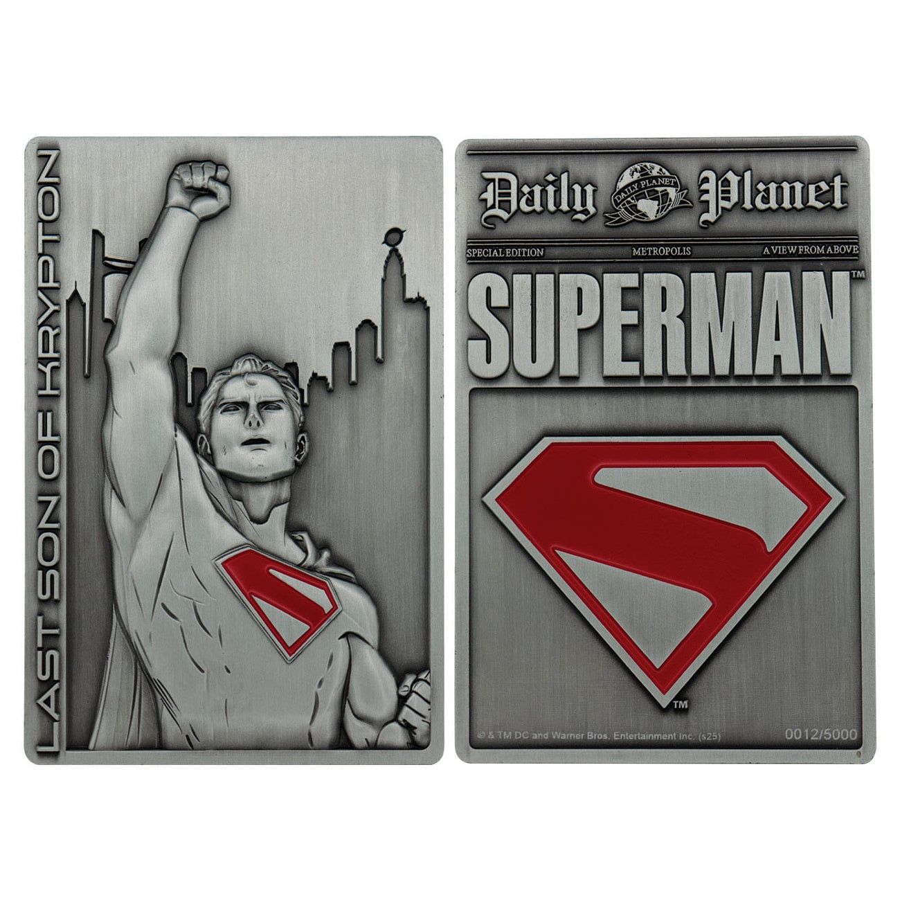 Zdjęcie produktu Superman 2025 Sztabka z Metalu Last Son of Krypton Edycja Limitowana