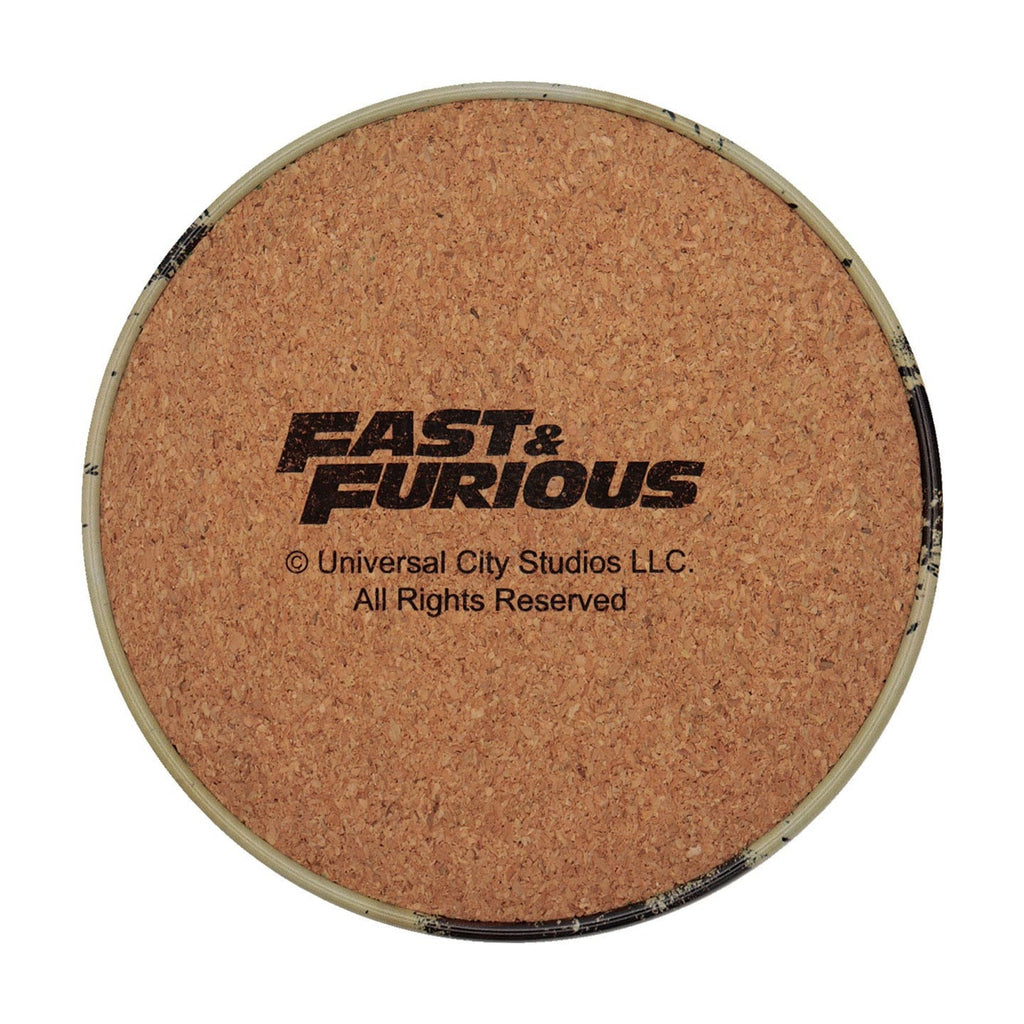 Zdjęcie produktu Fast & Furious Zestaw 4 podkładek pod kubek w stylu vintage