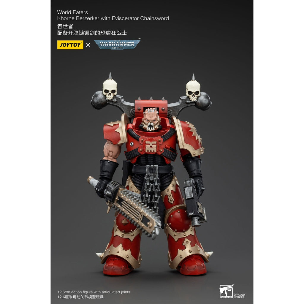 Zdjęcie produktu Figurka akcji Warhammer 40k 1/18 World Eaters Khorne Berzerker with Eviscerator Chainsword 13 cm