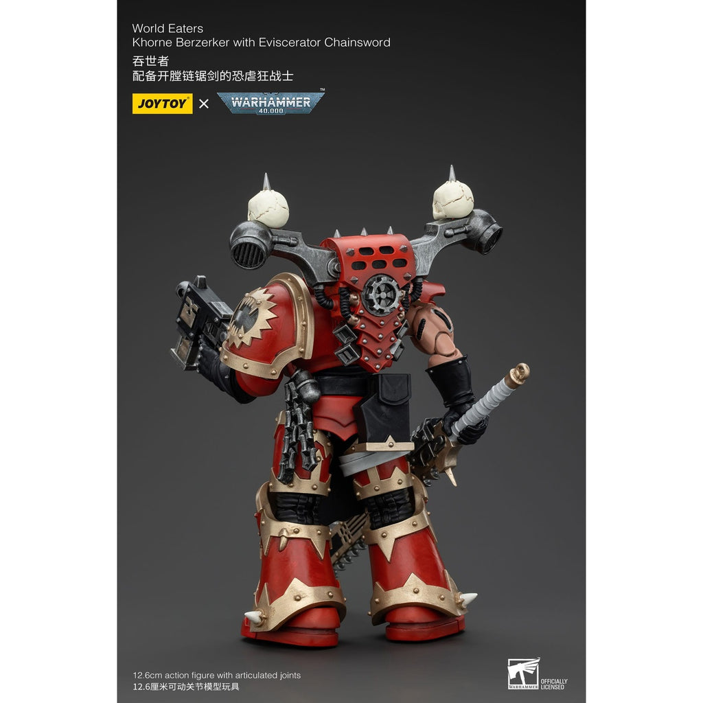 Zdjęcie produktu Figurka akcji Warhammer 40k 1/18 World Eaters Khorne Berzerker with Eviscerator Chainsword 13 cm
