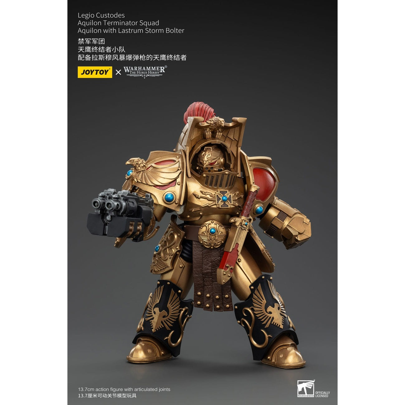 Zdjęcie produktu Warhammer The Horus Heresy figurka akcji 1/18 Legio Custodes Aquilon Terminator Squad Aquilon z Lastrum Storm Bolter 14