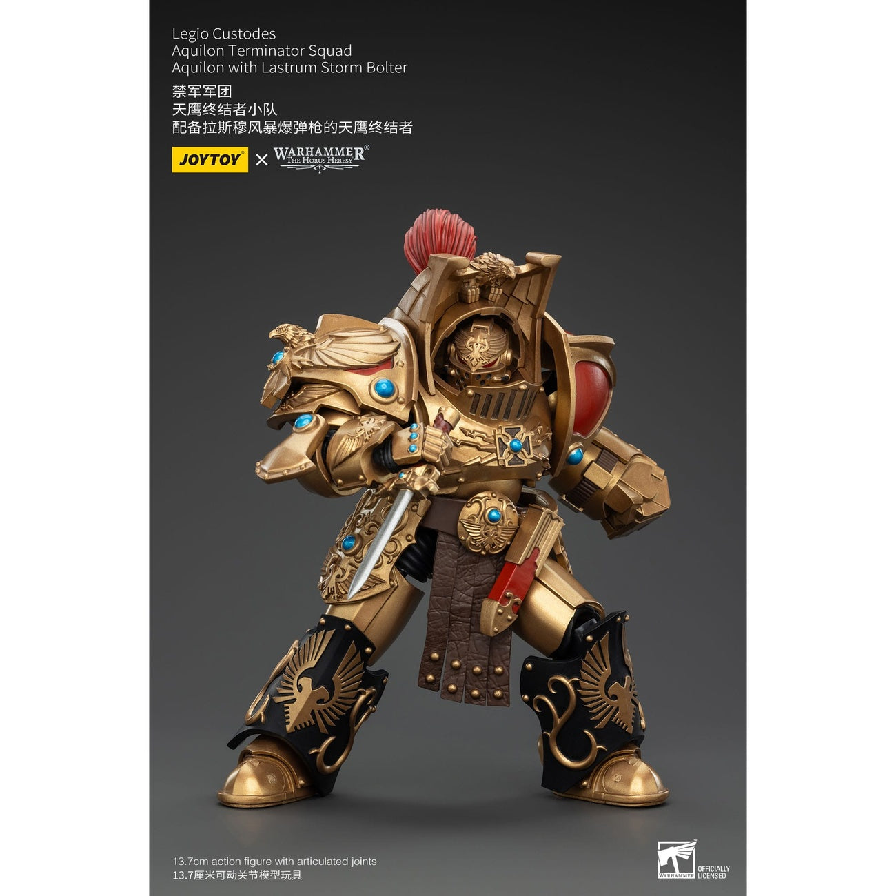 Zdjęcie produktu Warhammer The Horus Heresy figurka akcji 1/18 Legio Custodes Aquilon Terminator Squad Aquilon z Lastrum Storm Bolter 14