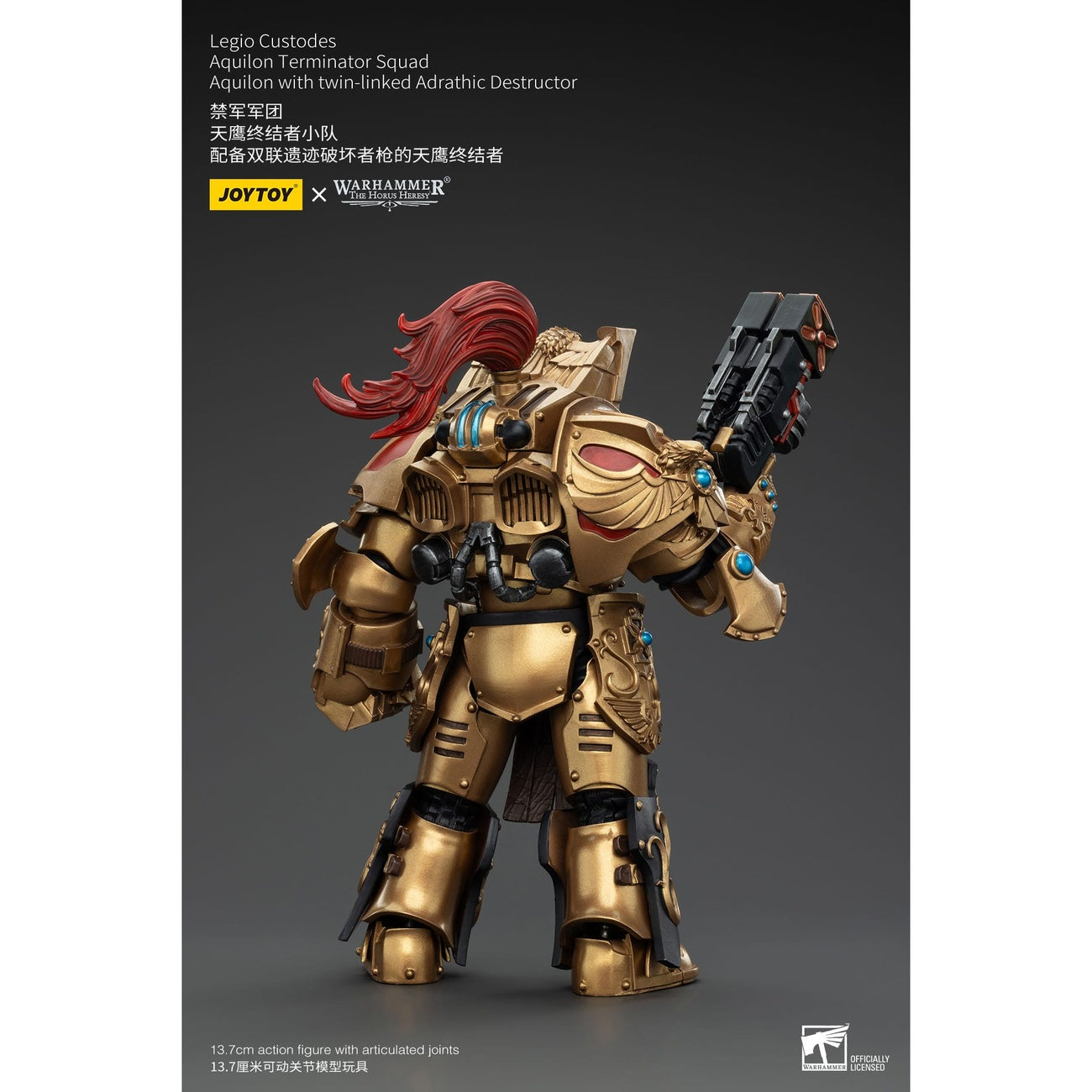 Zdjęcie produktu Warhammer The Horus Heresy Figurka akcji 1/18 Legio Custodes Aquilon Terminator Squad Aquilon z twin-linked Adrathic Destructorem