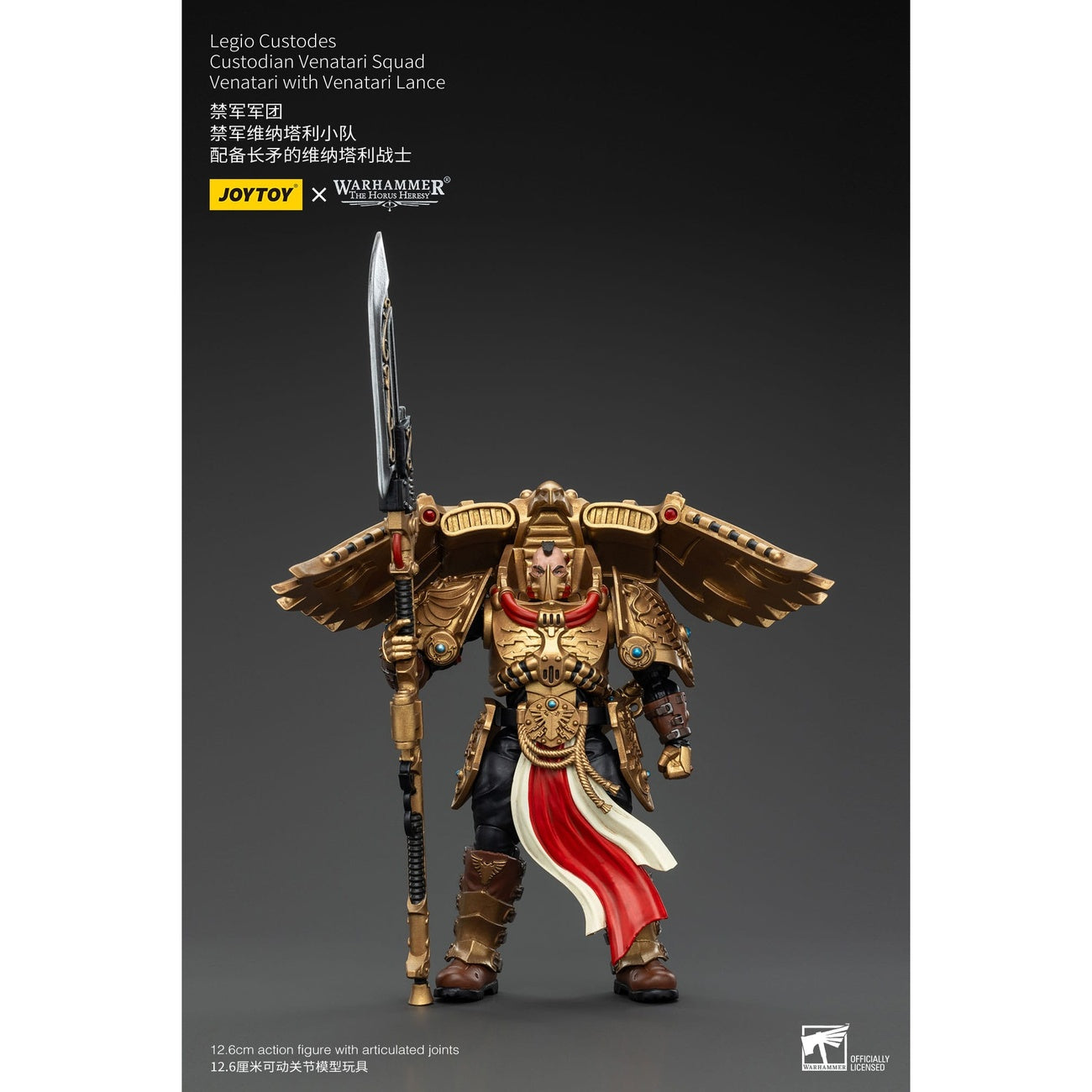 Zdjęcie produktu Warhammer The Horus Heresy Figurka akcji 1/18 Legio Custodes Custodian Venatari Squad Venatari z Venatari Lance 13 cm