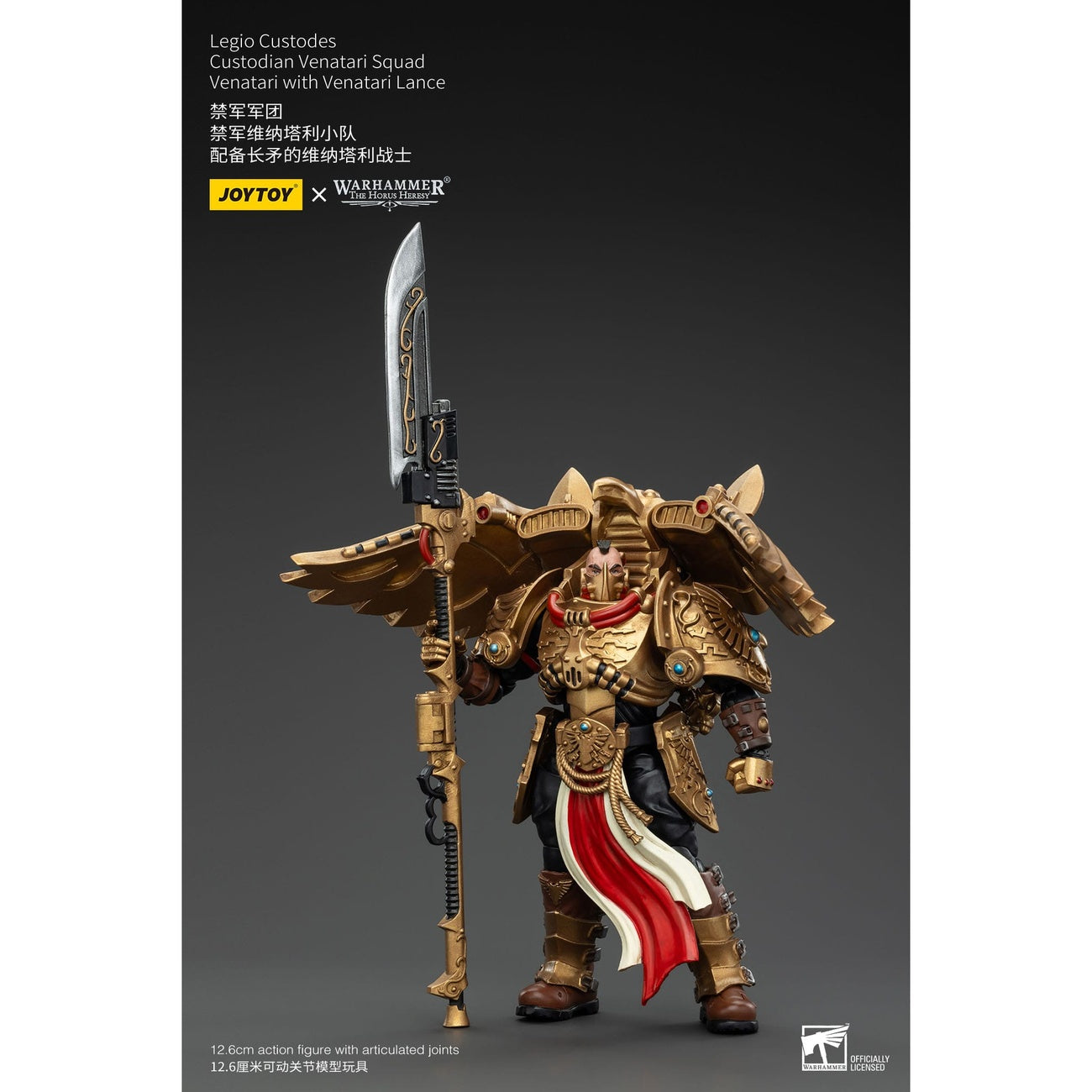 Zdjęcie produktu Warhammer The Horus Heresy Figurka akcji 1/18 Legio Custodes Custodian Venatari Squad Venatari z Venatari Lance 13 cm