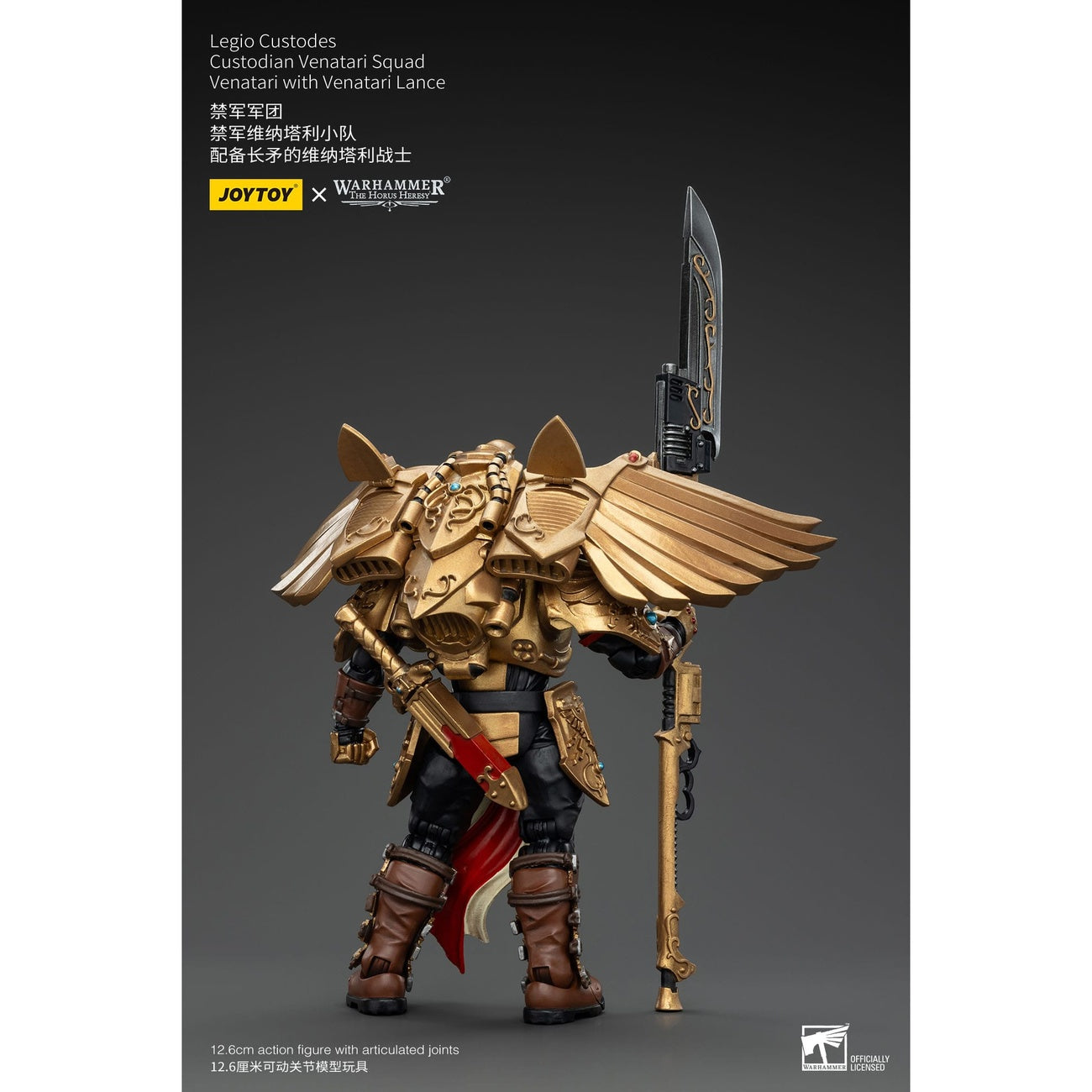 Zdjęcie produktu Warhammer The Horus Heresy Figurka akcji 1/18 Legio Custodes Custodian Venatari Squad Venatari z Venatari Lance 13 cm