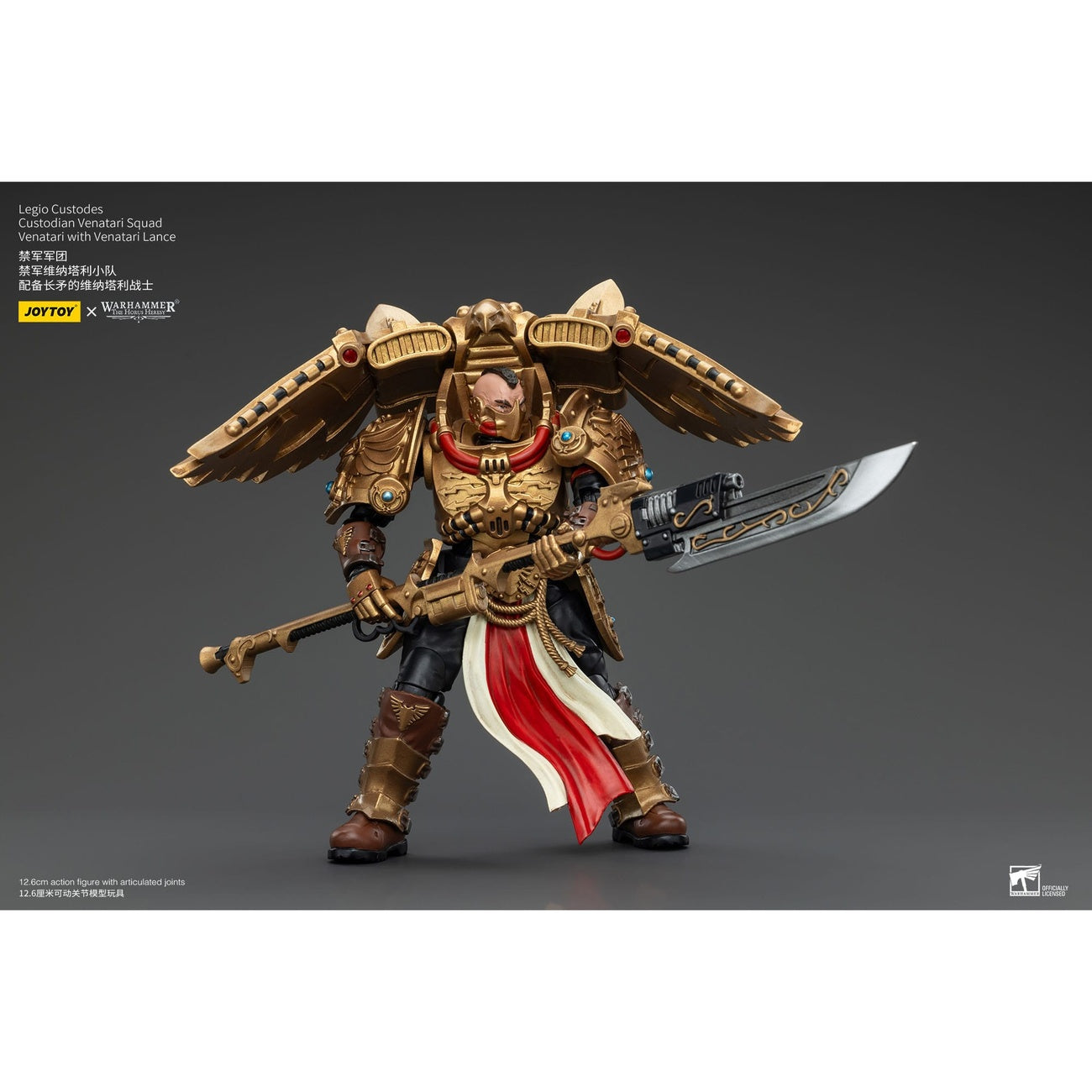 Zdjęcie produktu Warhammer The Horus Heresy Figurka akcji 1/18 Legio Custodes Custodian Venatari Squad Venatari z Venatari Lance 13 cm