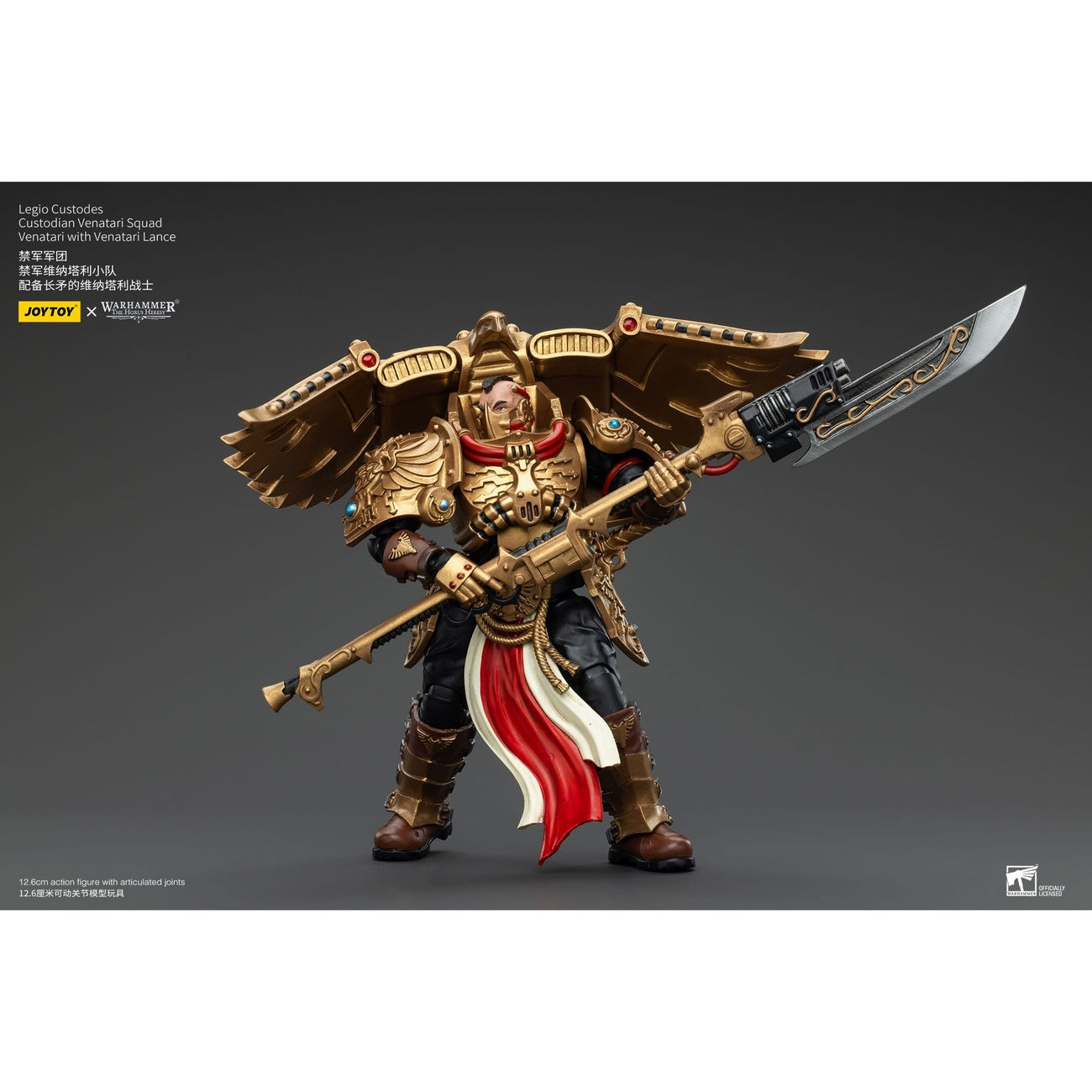 Zdjęcie produktu Warhammer The Horus Heresy Figurka akcji 1/18 Legio Custodes Custodian Venatari Squad Venatari z Venatari Lance 13 cm