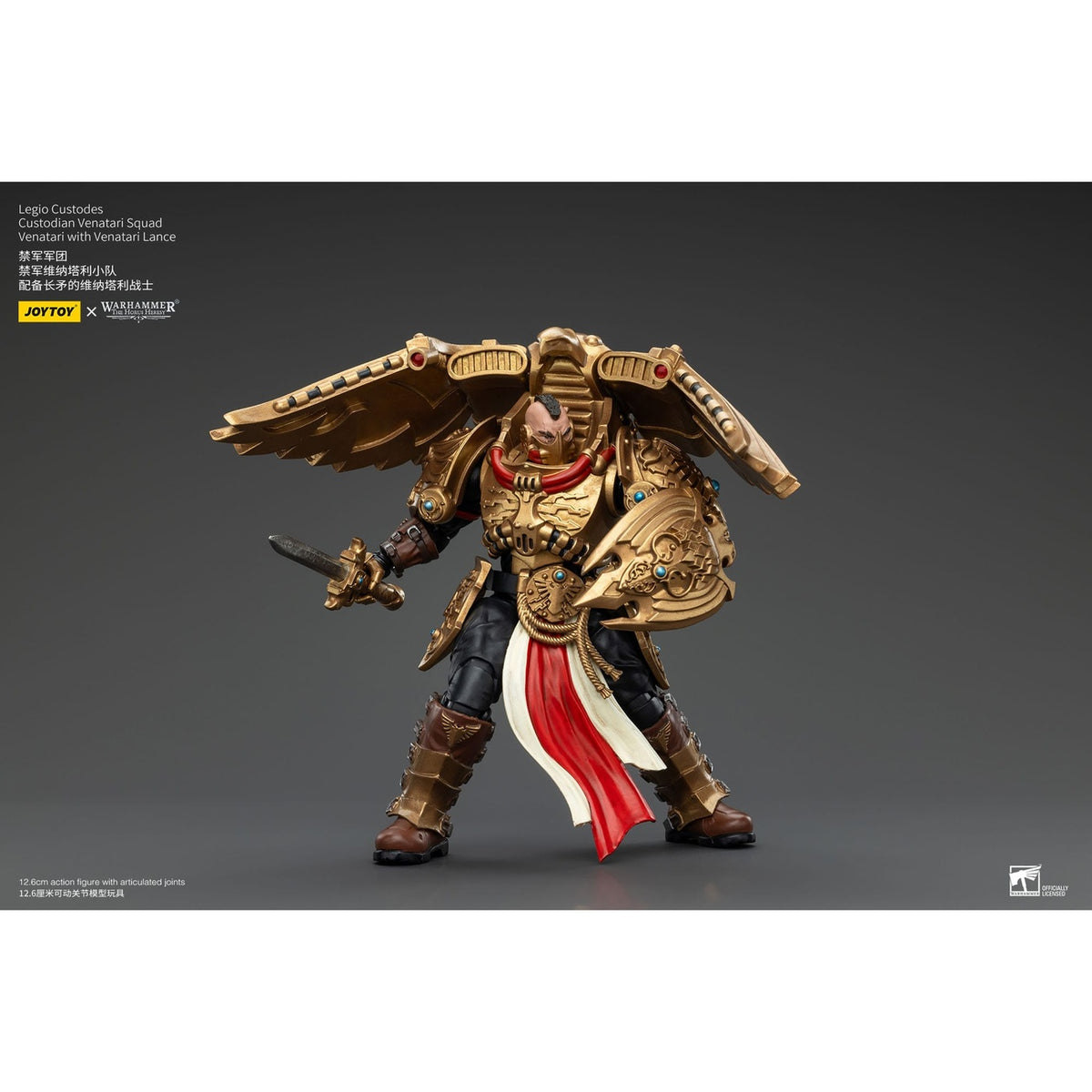 Zdjęcie produktu Warhammer The Horus Heresy Figurka akcji 1/18 Legio Custodes Custodian Venatari Squad Venatari z Venatari Lance 13 cm