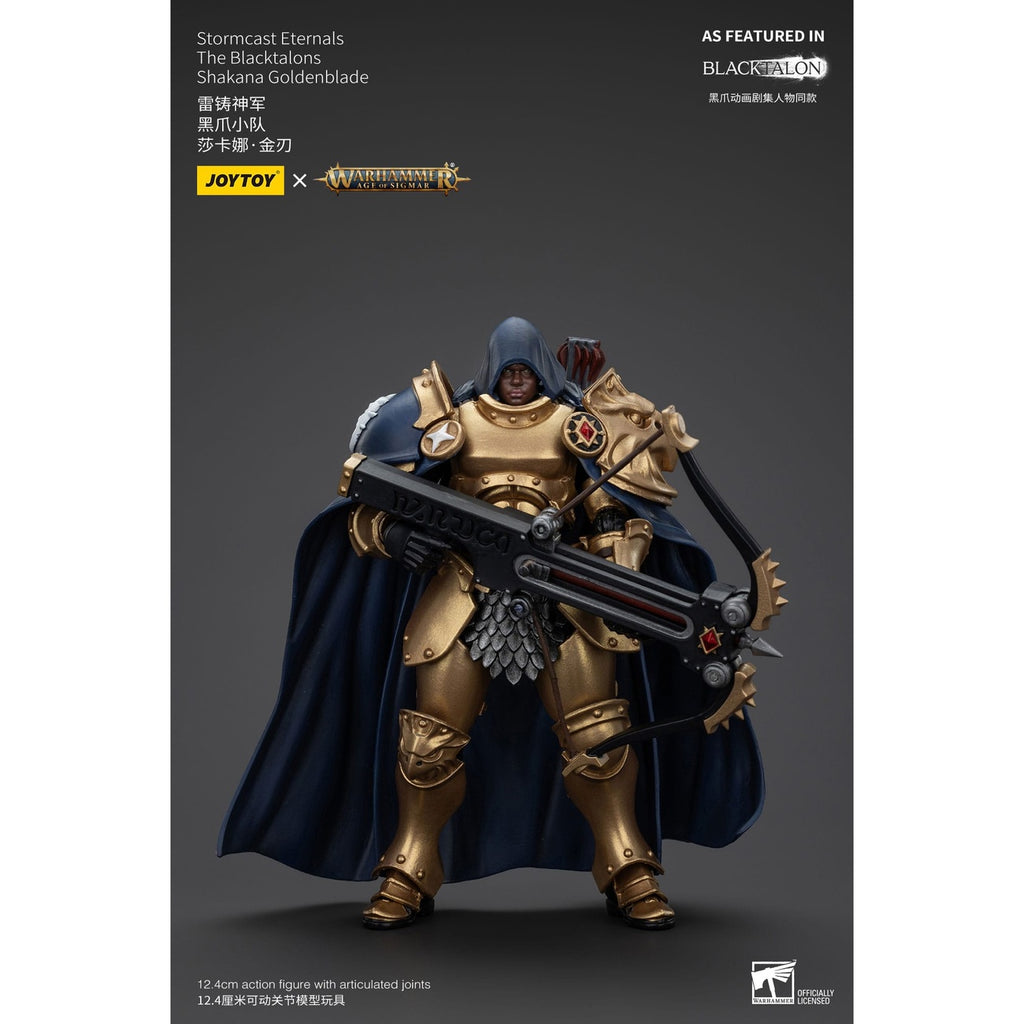 Zdjęcie produktu Warhammer Age of Sigmar Figurka akcji Stormcast Eternals The Blacktalons Shakana Goldenblade 20 cm