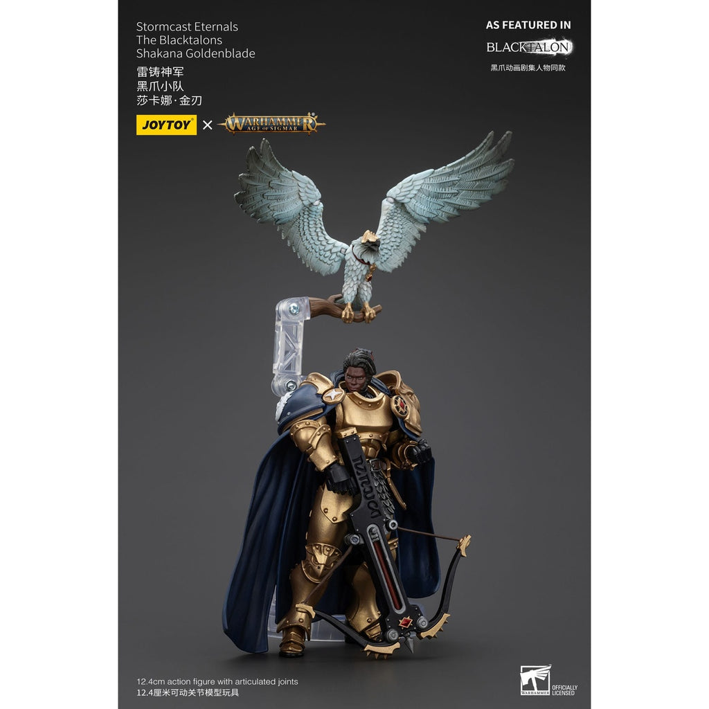 Zdjęcie produktu Warhammer Age of Sigmar Figurka akcji Stormcast Eternals The Blacktalons Shakana Goldenblade 20 cm