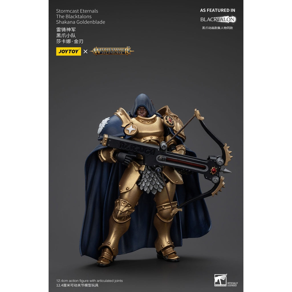 Zdjęcie produktu Warhammer Age of Sigmar Figurka akcji Stormcast Eternals The Blacktalons Shakana Goldenblade 20 cm