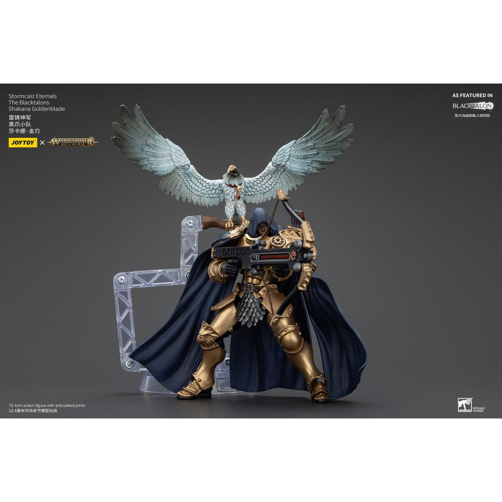 Zdjęcie produktu Warhammer Age of Sigmar Figurka akcji Stormcast Eternals The Blacktalons Shakana Goldenblade 20 cm