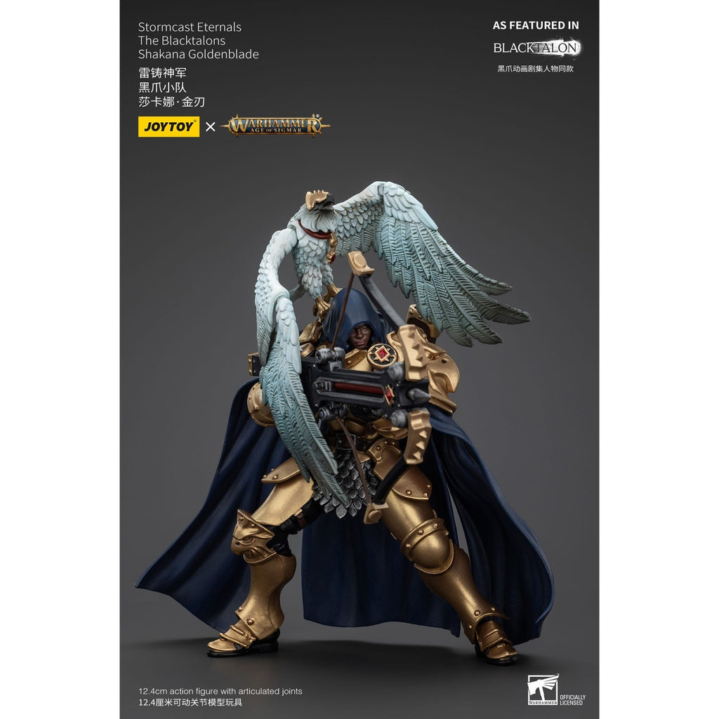 Zdjęcie produktu Warhammer Age of Sigmar Figurka akcji Stormcast Eternals The Blacktalons Shakana Goldenblade 20 cm