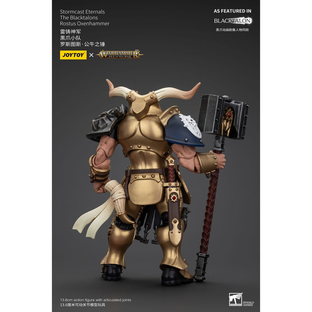 Zdjęcie produktu Warhammer Age of Sigmar Figurka akcji Stormcast Eternals The Blacktalons Rostus Oxen Hammer 20 cm