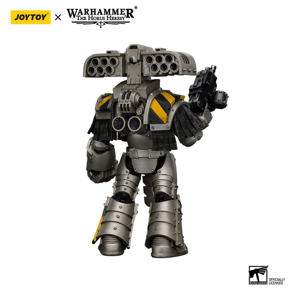 Zdjęcie produktu Figurka akcji Warhammer The Horus Heresy 1/18 Iron Warriors Tyrant Siege Master Terminator z wyrzutnią rakiet 14 cm