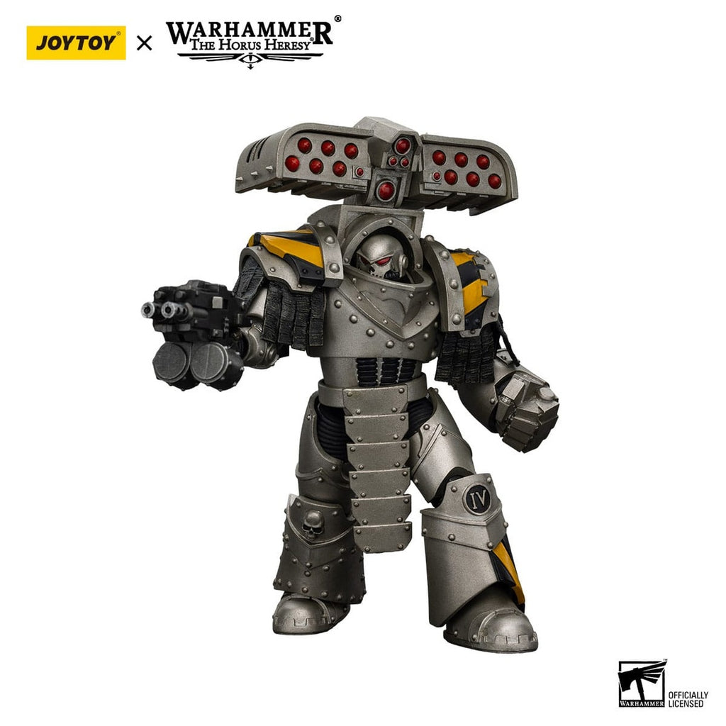 Zdjęcie produktu Figurka akcji Warhammer The Horus Heresy 1/18 Iron Warriors Tyrant Siege Master Terminator z wyrzutnią rakiet 14 cm