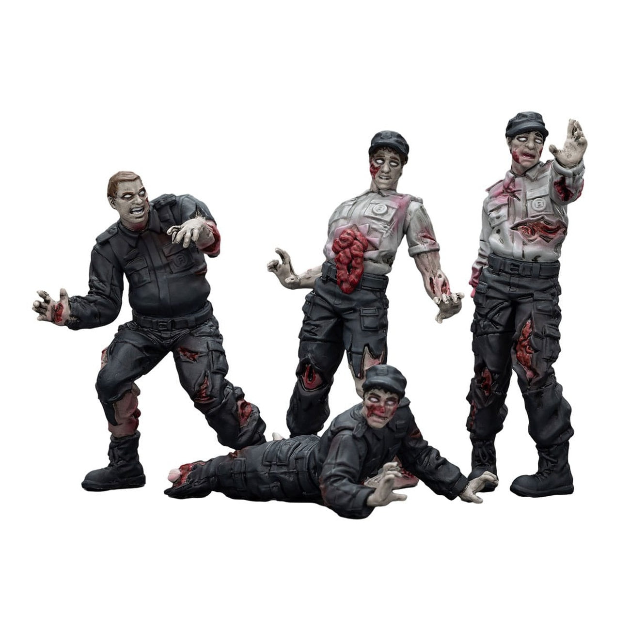 Zdjęcie produktu Zombie Dark Source figurki akcji 4-pack Security Guards 8 cm