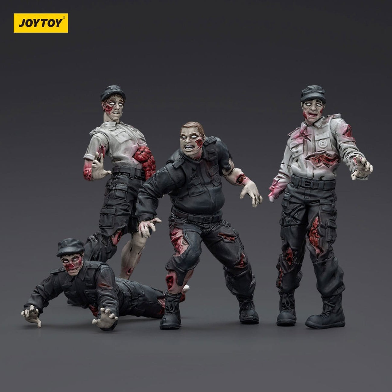 Zdjęcie produktu Zombie Dark Source figurki akcji 4-pack Security Guards 8 cm