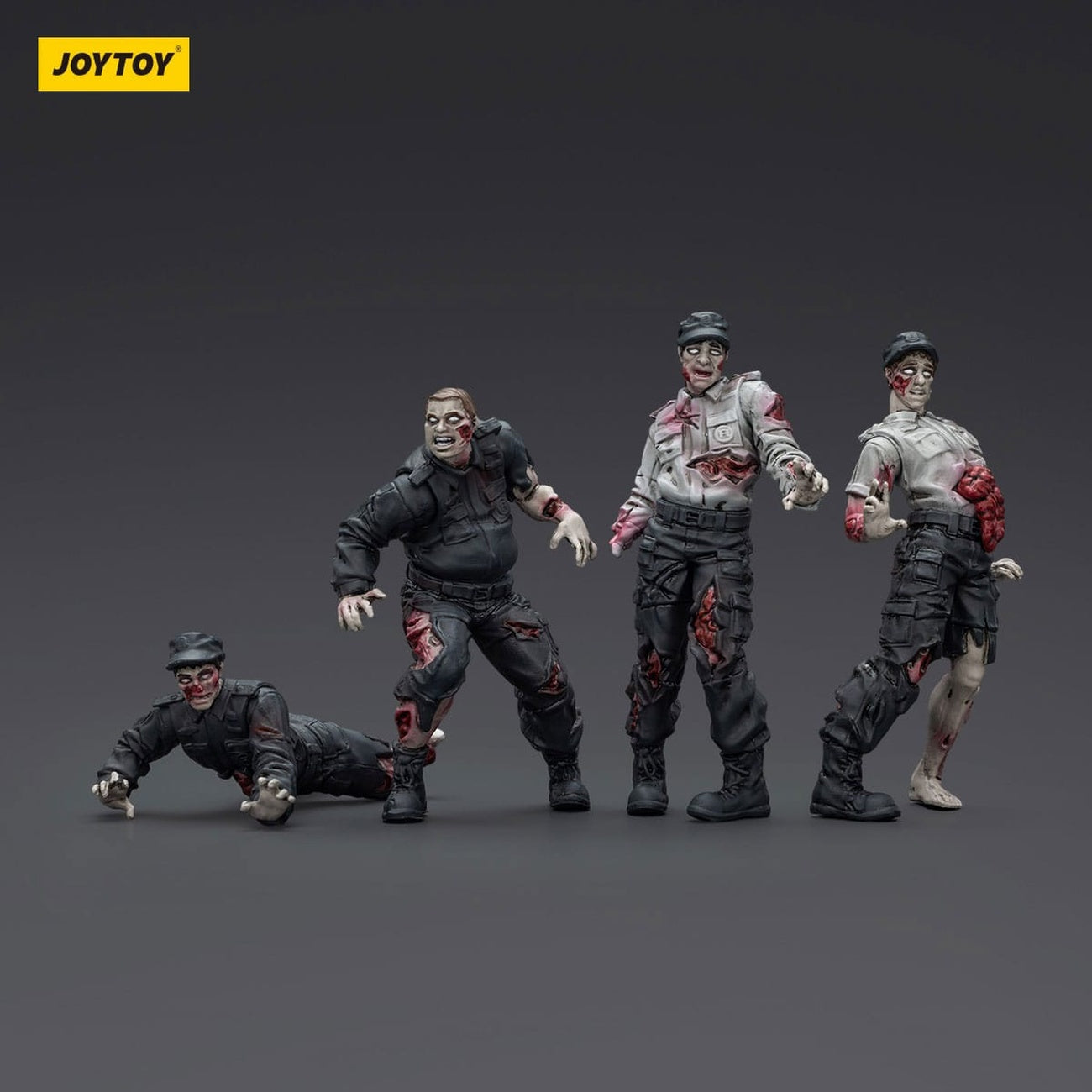 Zdjęcie produktu Zombie Dark Source figurki akcji 4-pack Security Guards 8 cm