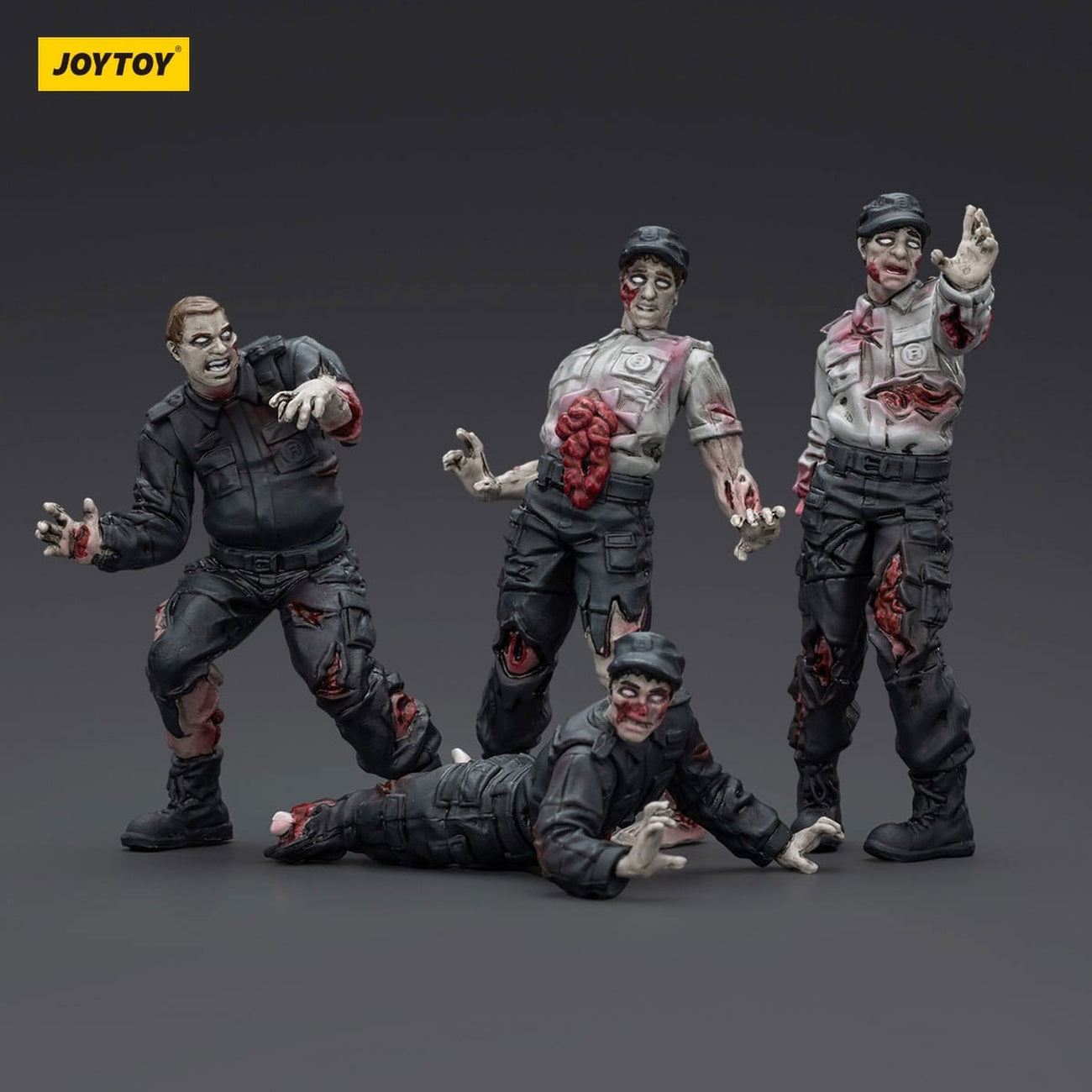 Zdjęcie produktu Zombie Dark Source figurki akcji 4-pack Security Guards 8 cm