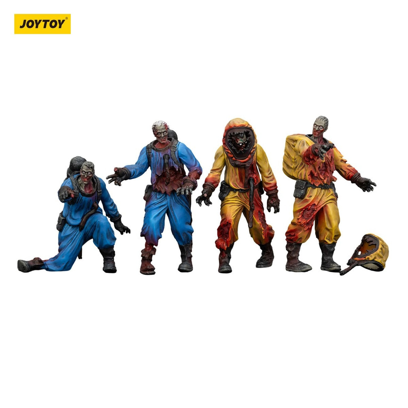 Zdjęcie produktu Zombie Dark Source – Zestaw 4 figurek akcji Biochemical Lab Team 8 cm