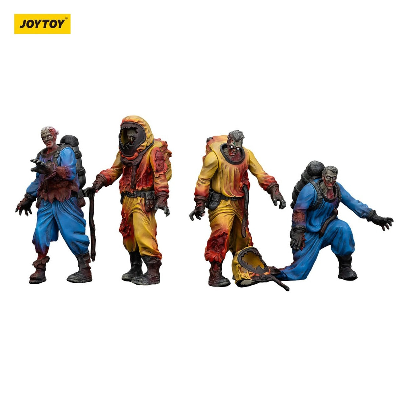 Product image Zombie Dark Source Action Figures 4-Pack Biochemical Lab Team 8 cm