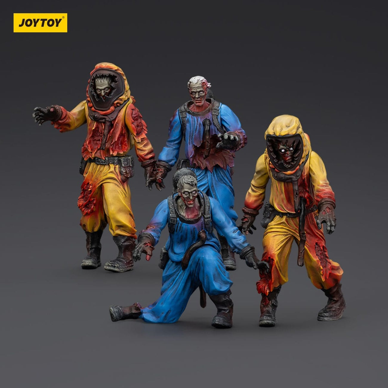 Zdjęcie produktu Zombie Dark Source – Zestaw 4 figurek akcji Biochemical Lab Team 8 cm