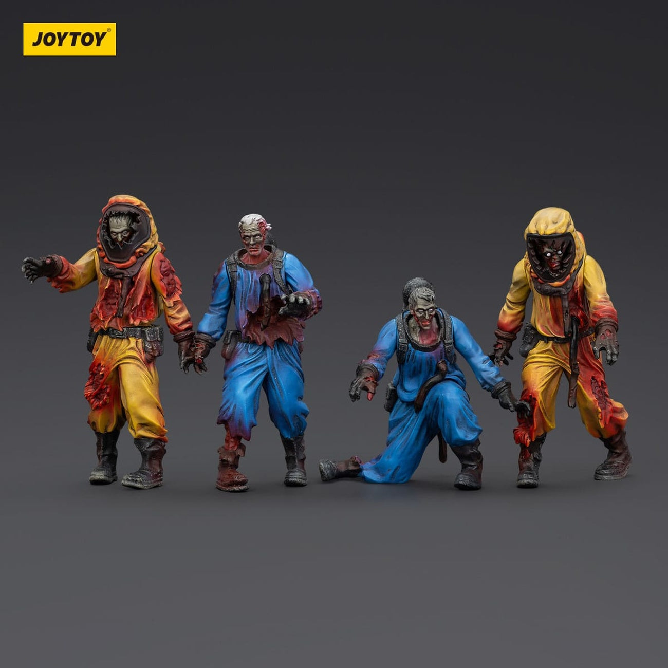 Zdjęcie produktu Zombie Dark Source – Zestaw 4 figurek akcji Biochemical Lab Team 8 cm