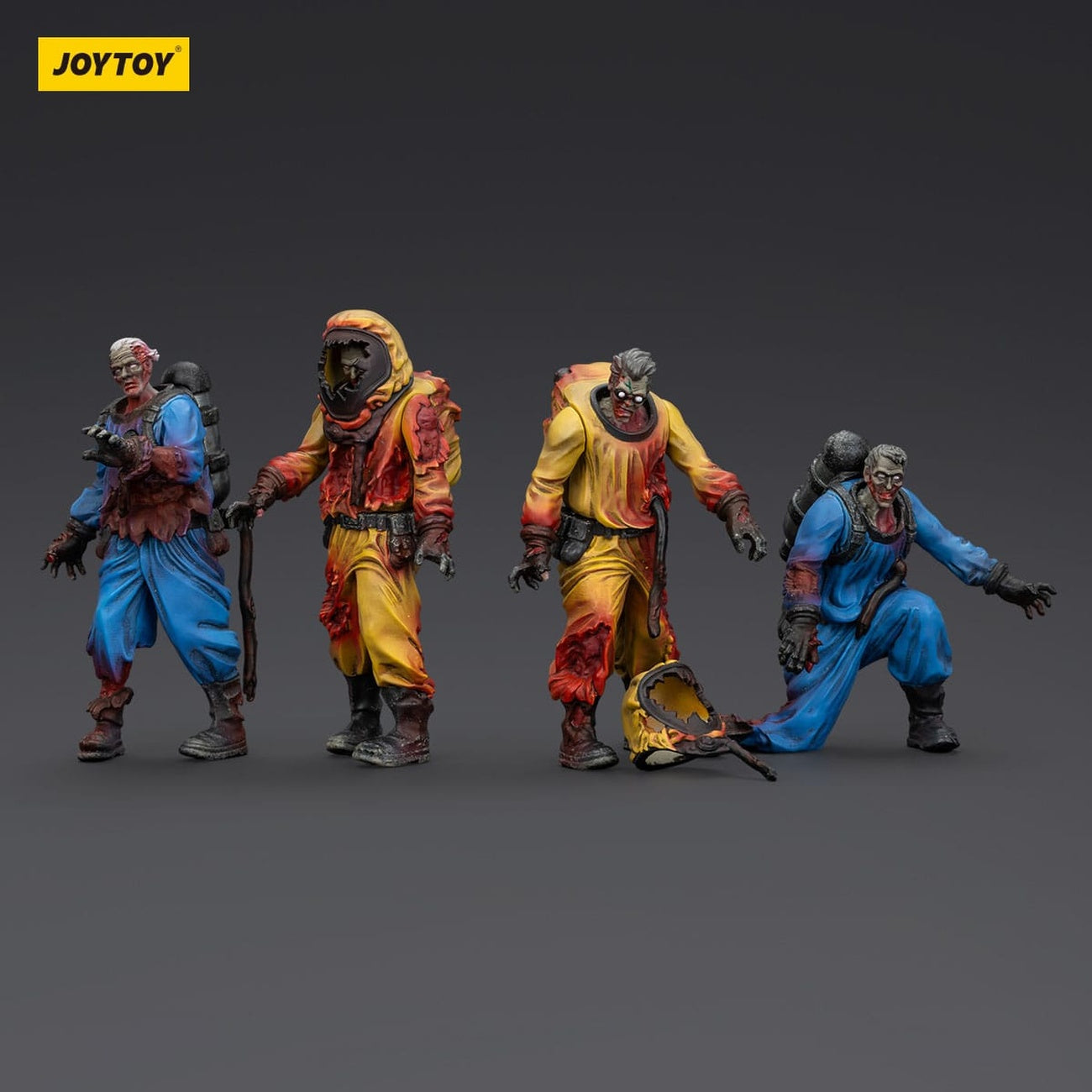 Zdjęcie produktu Zombie Dark Source – Zestaw 4 figurek akcji Biochemical Lab Team 8 cm