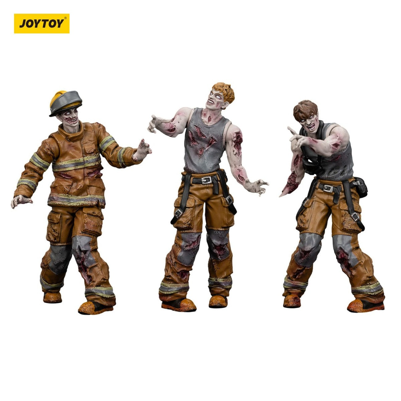 Zdjęcie produktu Zombie Dark Source figurki akcji zestaw 3 szt. Firefighters 8 cm