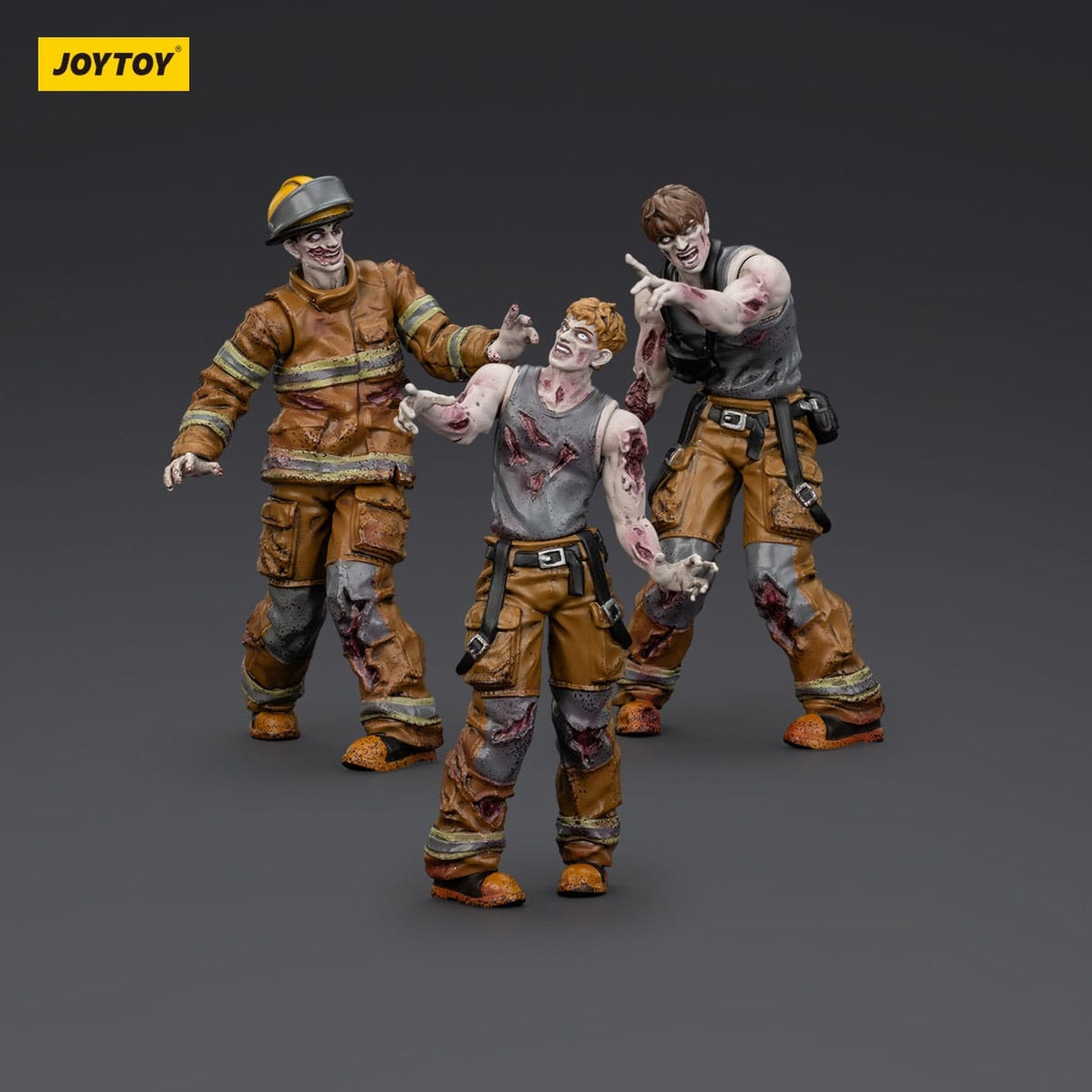 Zdjęcie produktu Zombie Dark Source figurki akcji zestaw 3 szt. Firefighters 8 cm