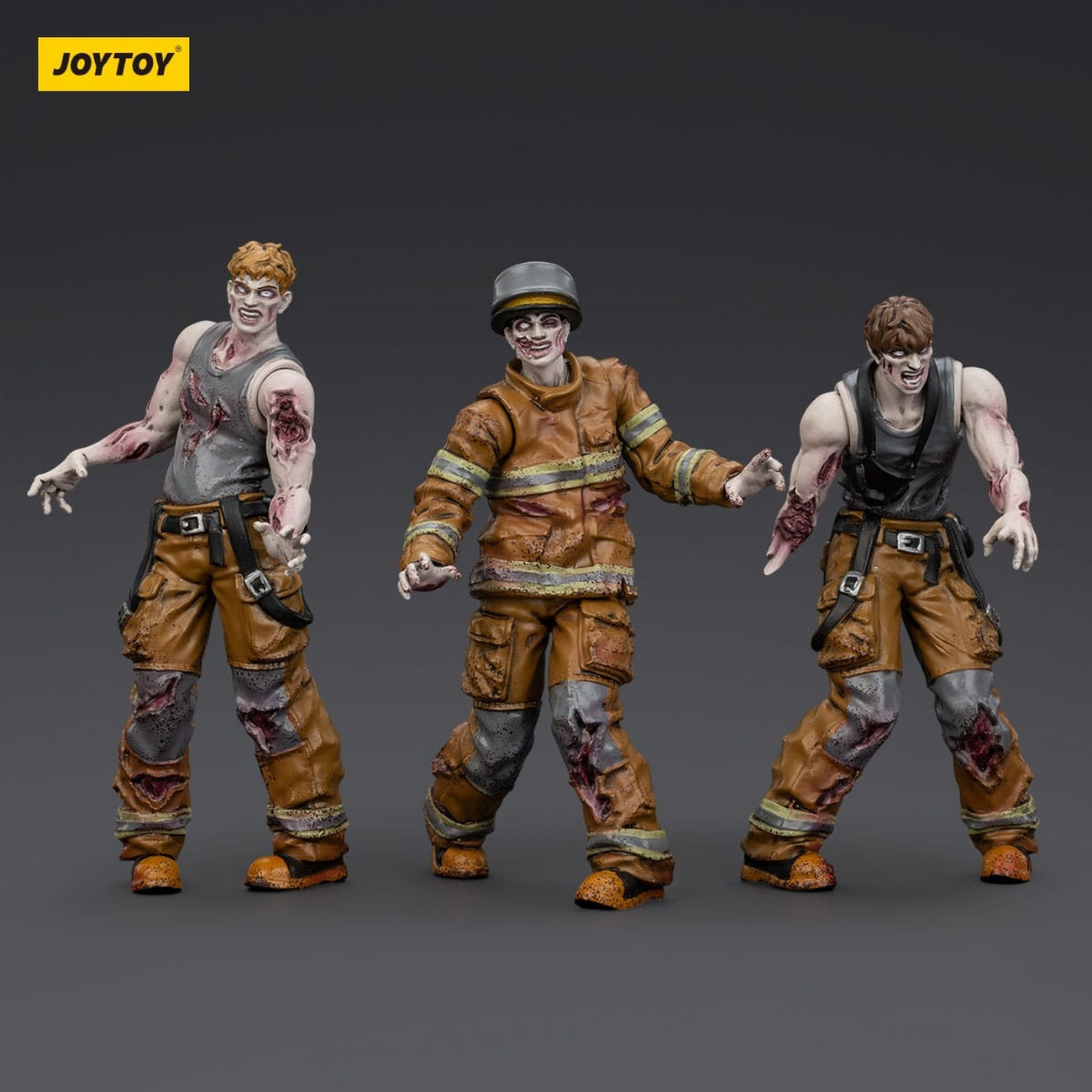 Zdjęcie produktu Zombie Dark Source figurki akcji zestaw 3 szt. Firefighters 8 cm