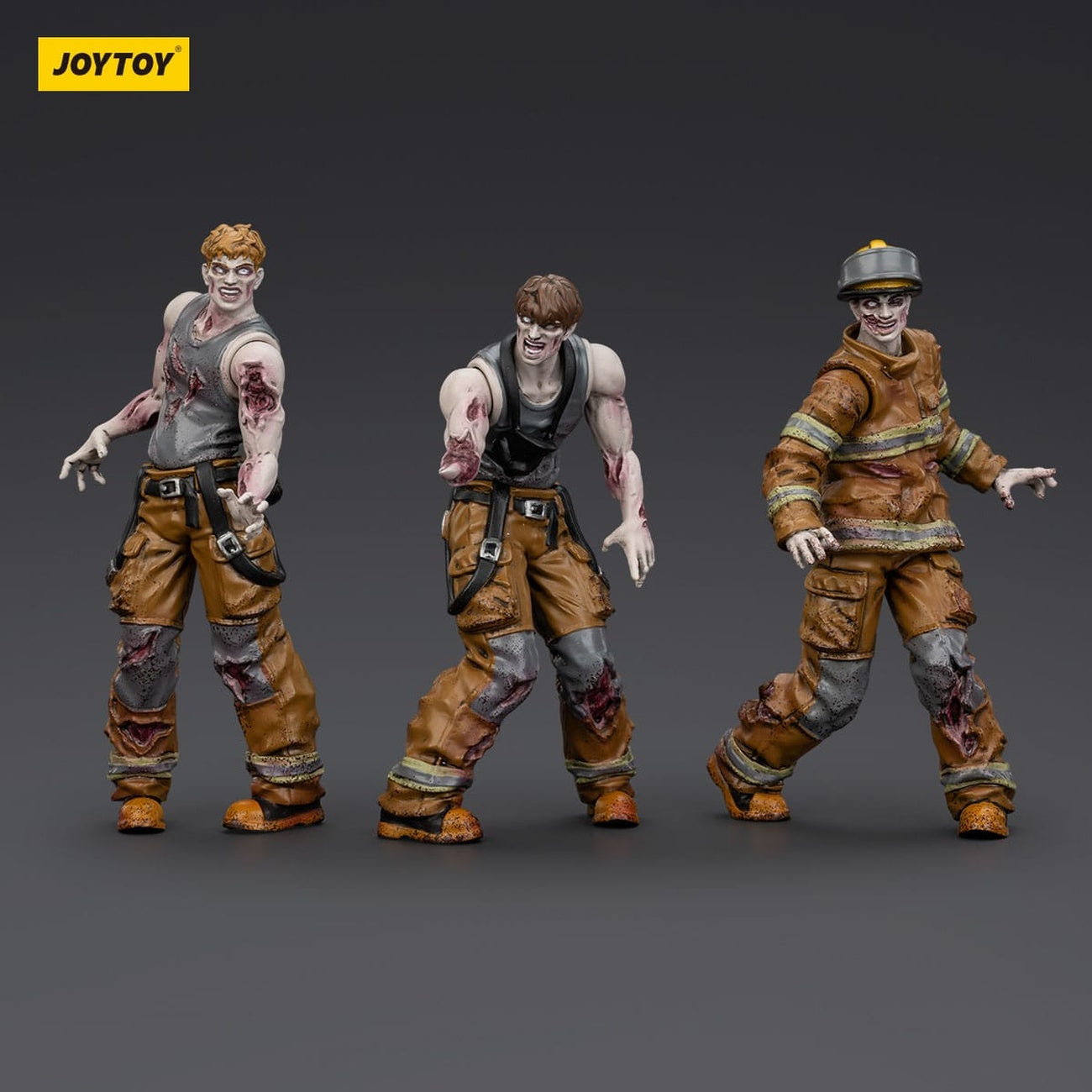 Zdjęcie produktu Zombie Dark Source figurki akcji zestaw 3 szt. Firefighters 8 cm