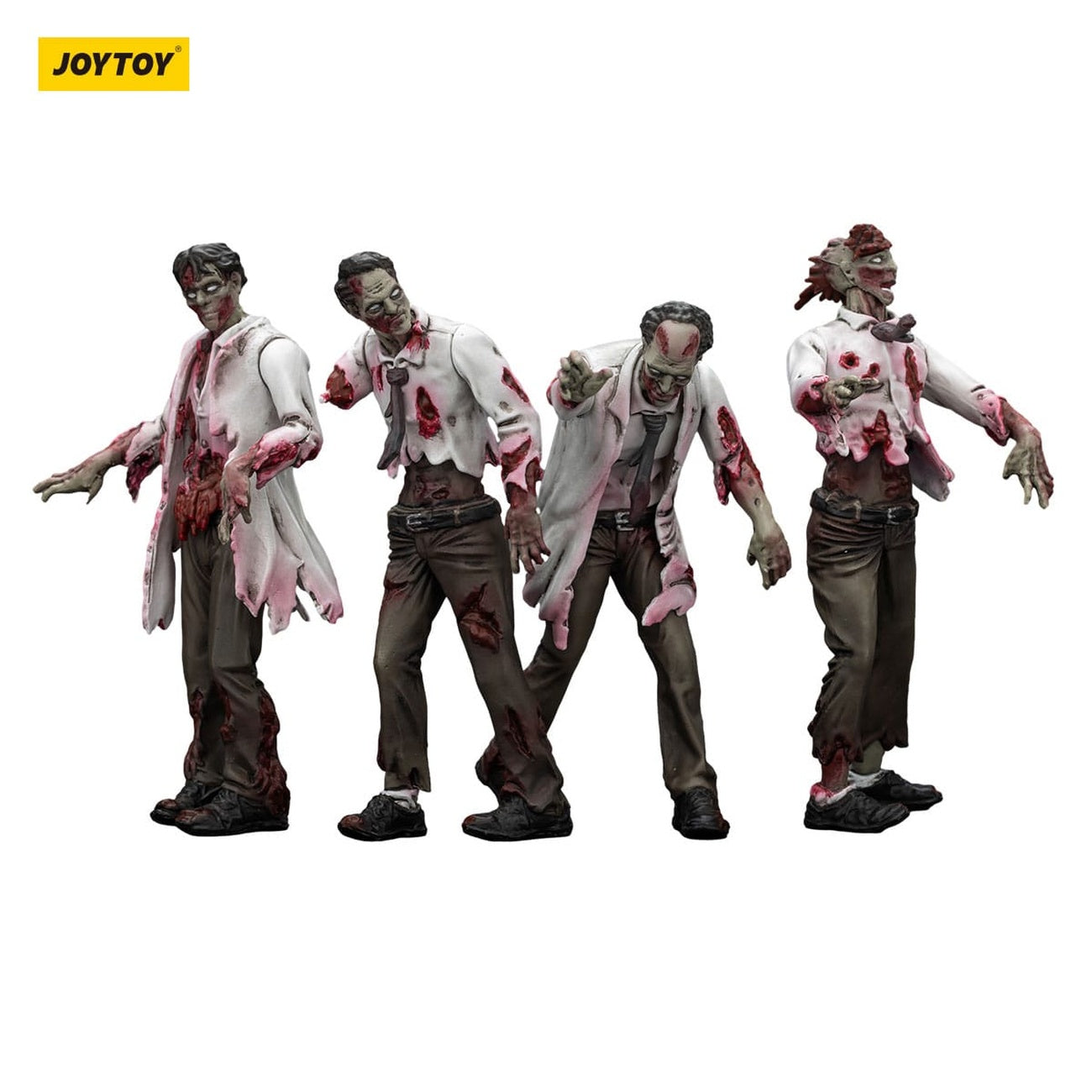 Zdjęcie produktu Zombie Dark Source figurki akcji zestaw 4 Scientists (Male) 8 cm