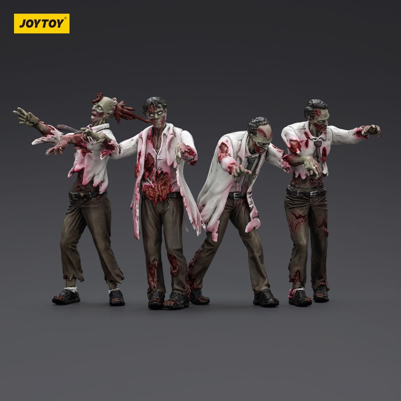 Zdjęcie produktu Zombie Dark Source figurki akcji zestaw 4 Scientists (Male) 8 cm