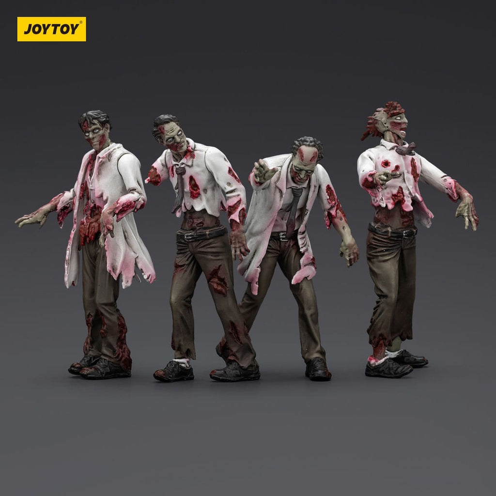 Zdjęcie produktu Zombie Dark Source figurki akcji zestaw 4 Scientists (Male) 8 cm