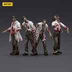 Zdjęcie produktu Zombie Dark Source figurki akcji zestaw 4 Scientists (Male) 8 cm