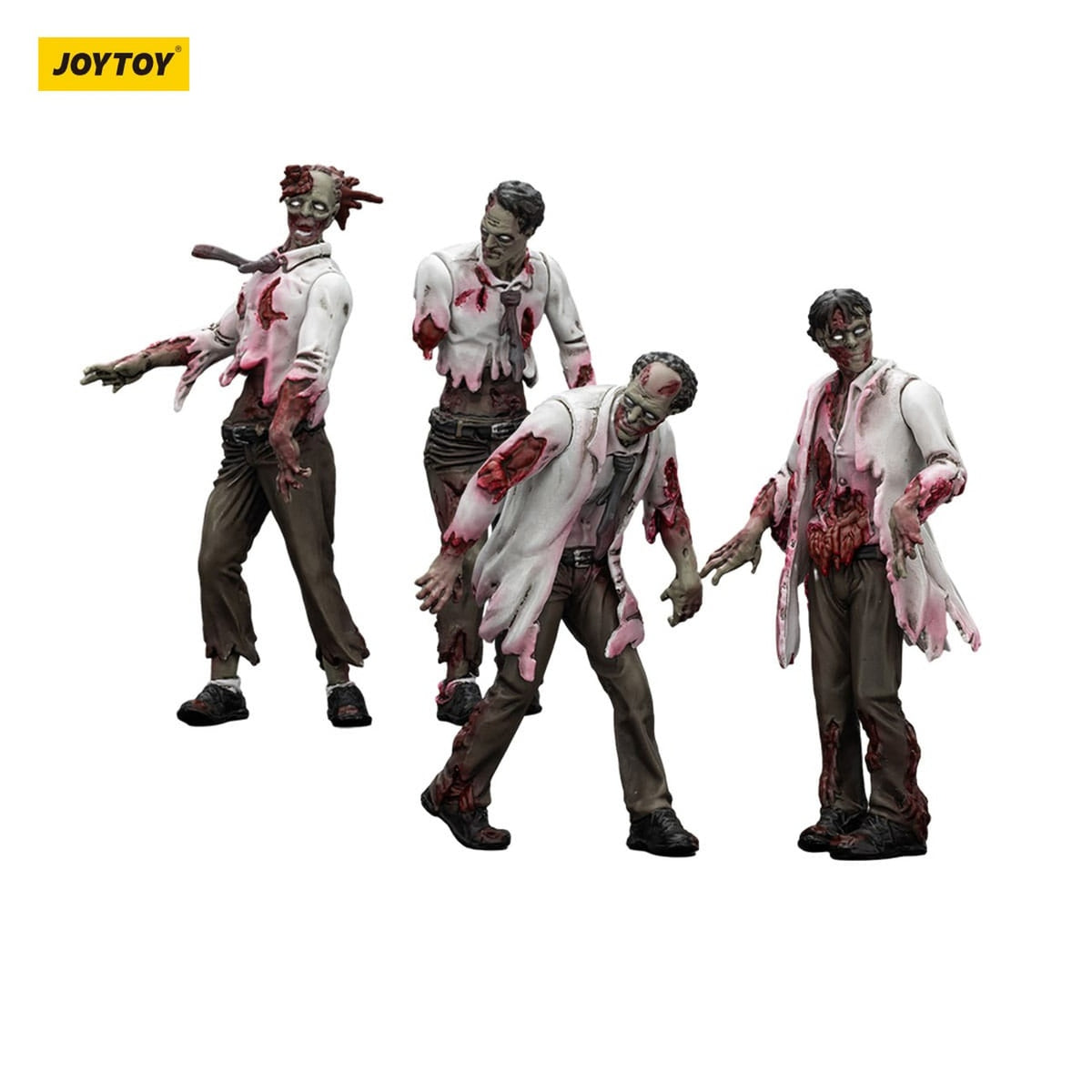 Zdjęcie produktu Zombie Dark Source figurki akcji zestaw 4 Scientists (Male) 8 cm