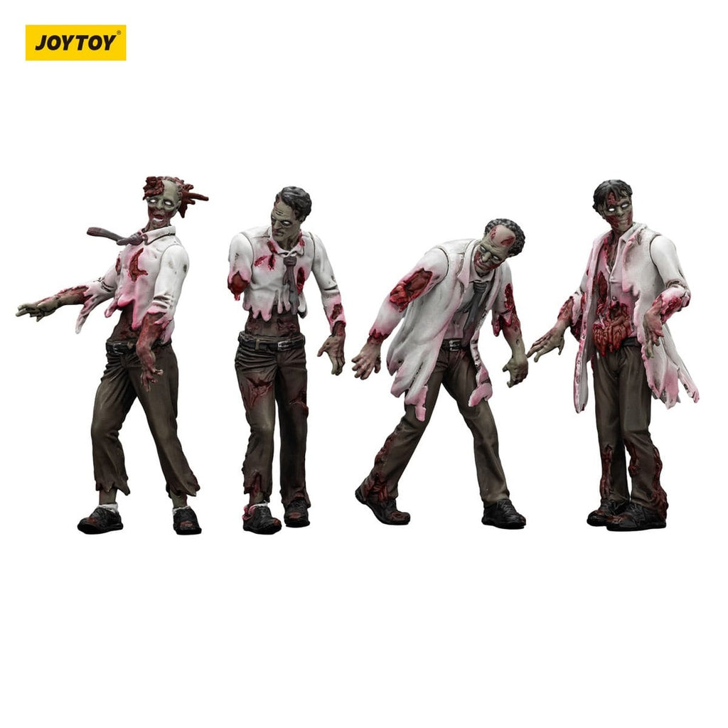 Zdjęcie produktu Zombie Dark Source figurki akcji zestaw 4 Scientists (Male) 8 cm