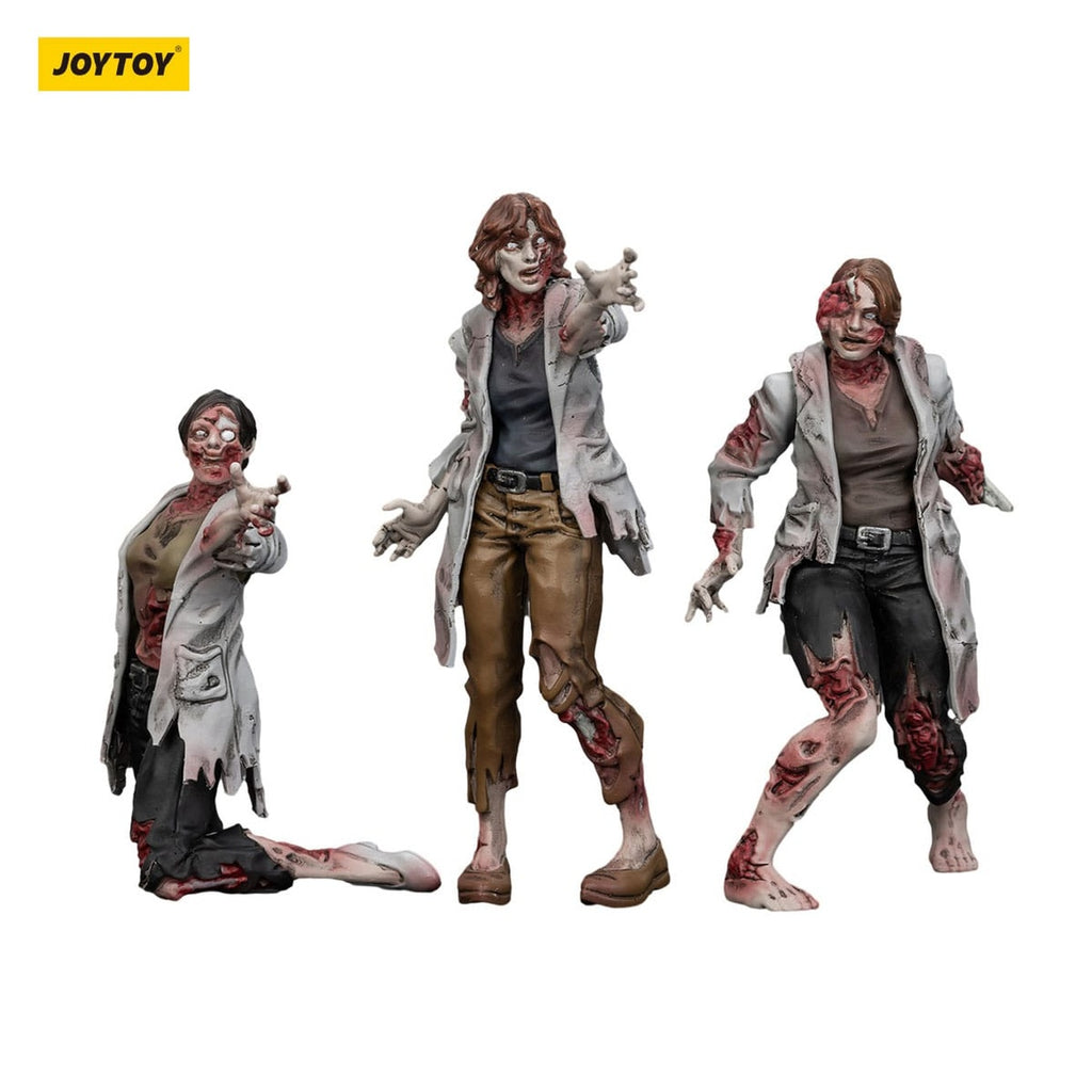 Zdjęcie produktu Zombie Dark Source Figurka akcji zestaw 3-pack Scientists (Female) 8 cm