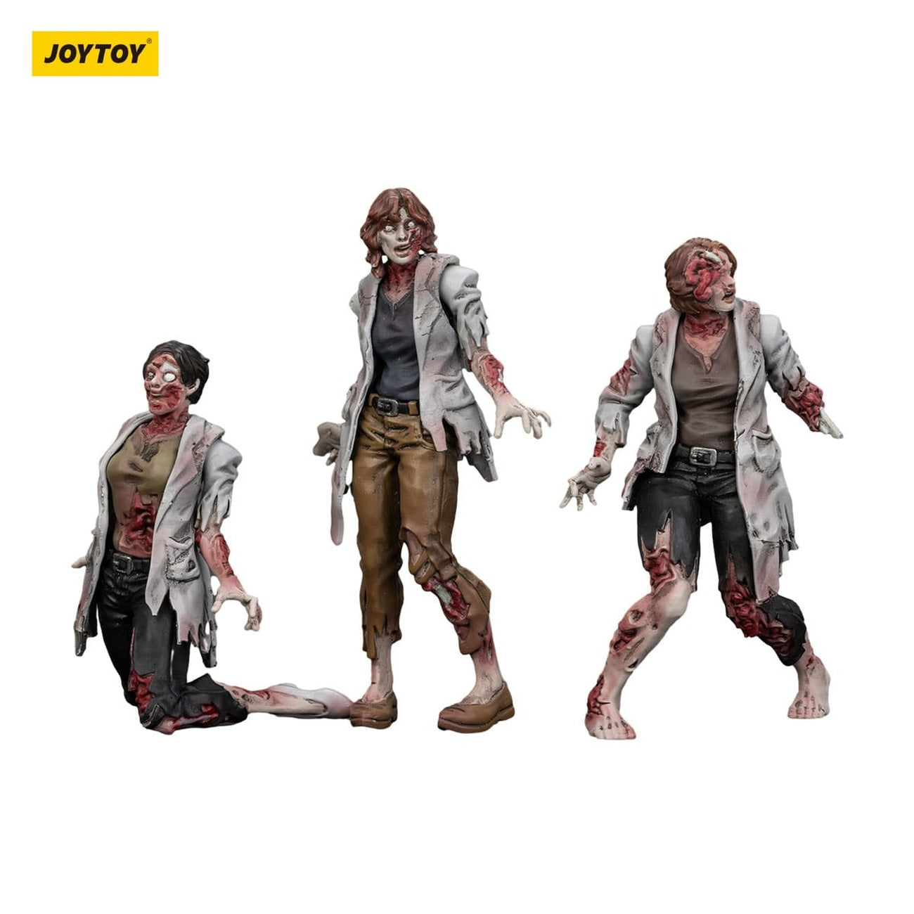 Zdjęcie produktu Zombie Dark Source Figurka akcji zestaw 3-pack Scientists (Female) 8 cm