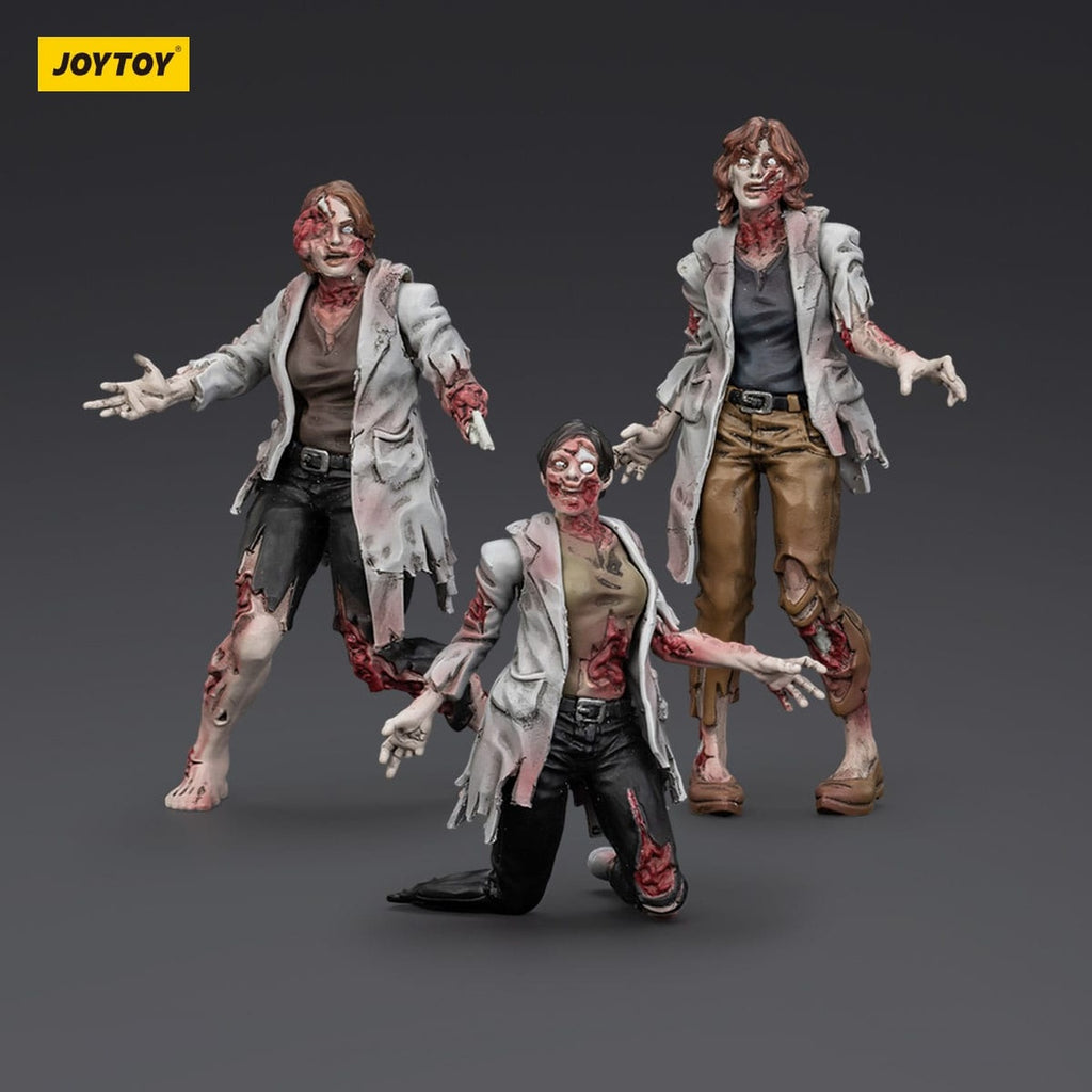 Zdjęcie produktu Zombie Dark Source Figurka akcji zestaw 3-pack Scientists (Female) 8 cm