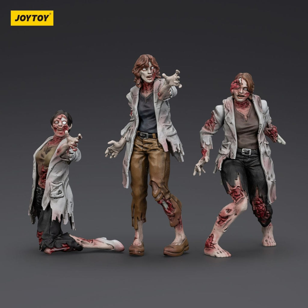 Zdjęcie produktu Zombie Dark Source Figurka akcji zestaw 3-pack Scientists (Female) 8 cm