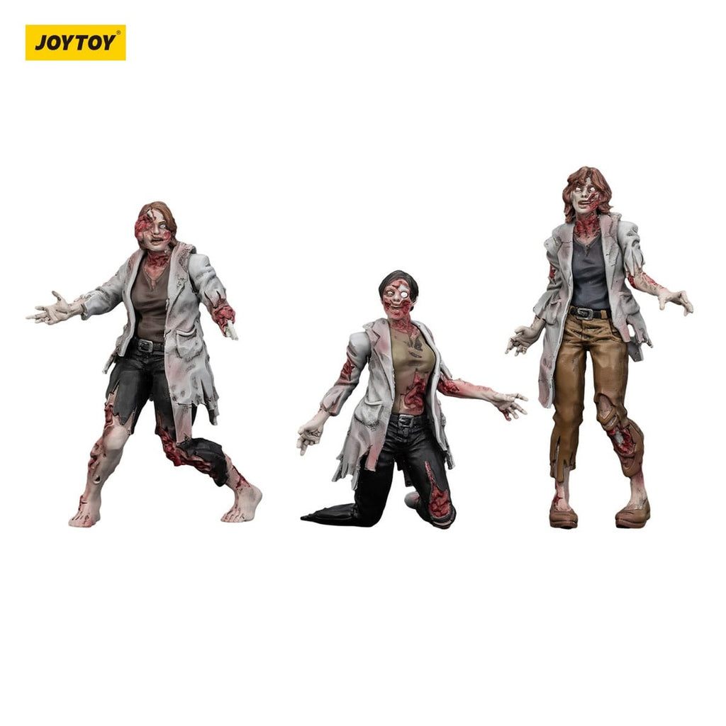 Zdjęcie produktu Zombie Dark Source Figurka akcji zestaw 3-pack Scientists (Female) 8 cm