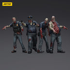Zdjęcie produktu Zombie Dark Source figurki akcji Zestaw 4-pack Police (Male) 8 cm