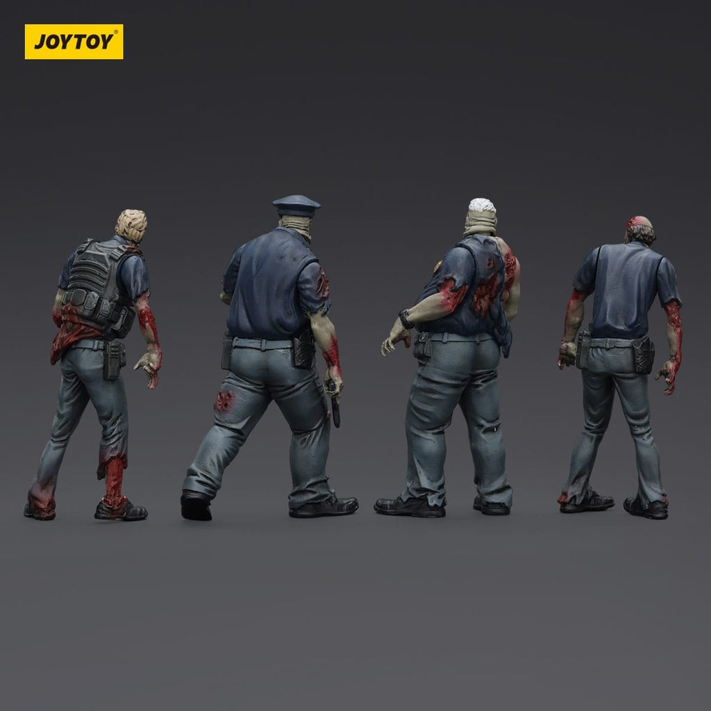 Zdjęcie produktu Zombie Dark Source figurki akcji Zestaw 4-pack Police (Male) 8 cm