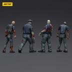 Zdjęcie produktu Zombie Dark Source figurki akcji Zestaw 4-pack Police (Male) 8 cm